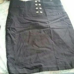 Black pencil skirt